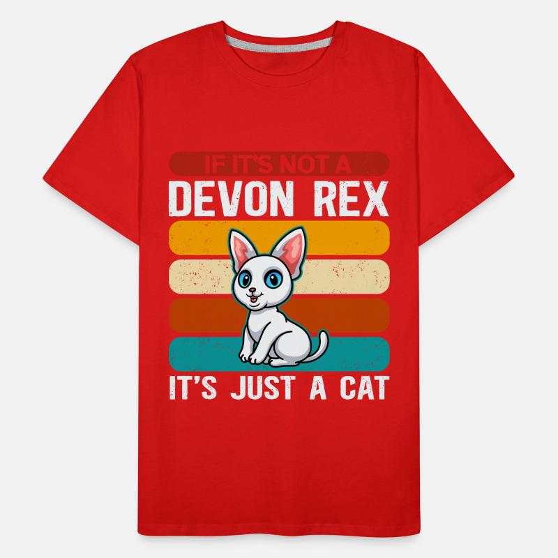 Devon Rex Cat Owner Cat Gift Men's Premium Organic T-Shirt