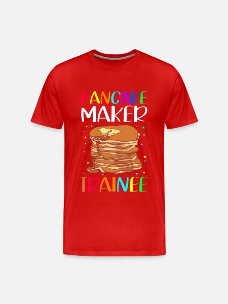 Pancakes Pancakes Pancake Gift - Men's Premium Organic T-Shirt - red