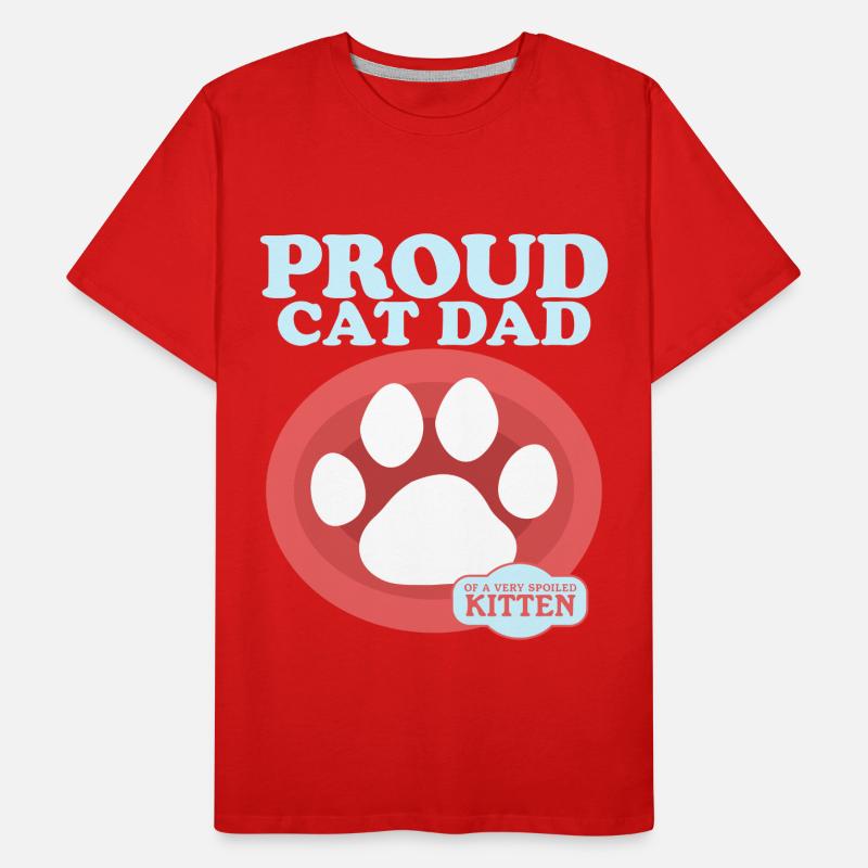 Cat Daddy Cat Propriétaire Cat Cadeau T-shirt bio Premium Homme