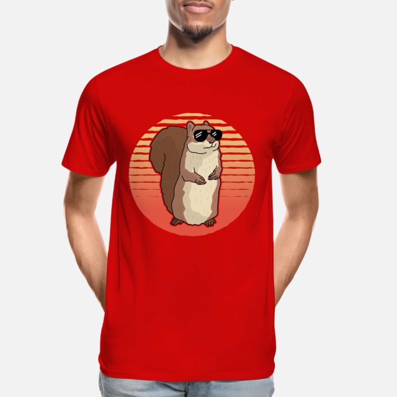Süßes Eichhörnchen Grauhörnchen Hörnchen Geschenk Männer Premium Bio T-Shirt