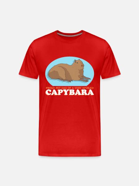 Capybara Dad Capybaras Gift - Men's Premium Organic T-Shirt - 