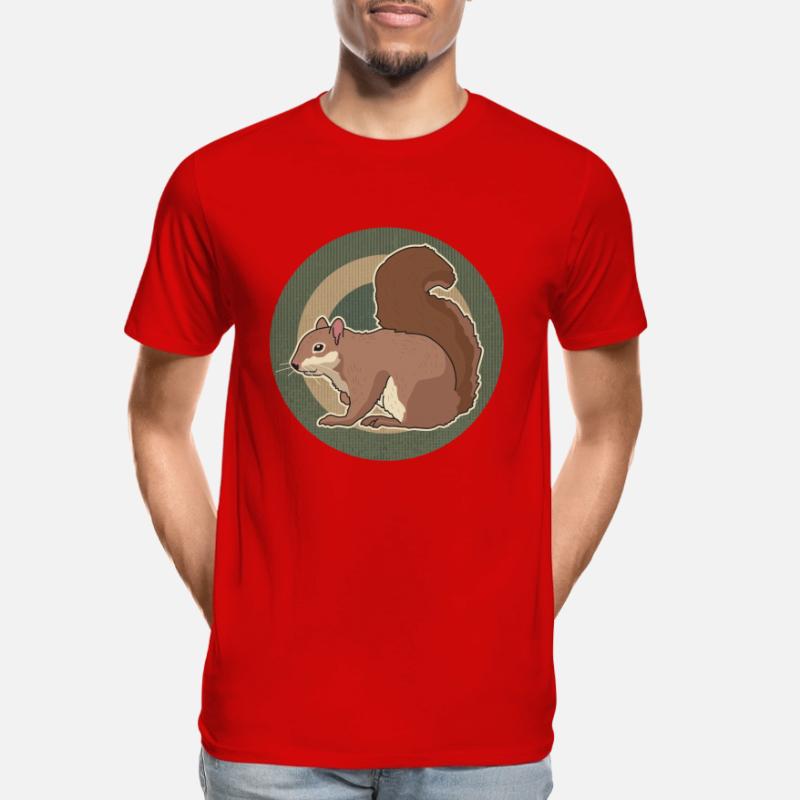 Süßes Eichhörnchen Grauhörnchen Hörnchen Geschenk Männer Premium Bio T-Shirt