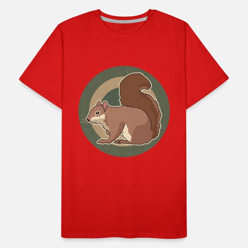Süßes Eichhörnchen Grauhörnchen Hörnchen Geschenk Männer Premium Bio T-Shirt