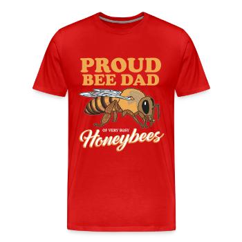 Beekeeper Beekeeping Beekeeper Bee Gift - Men's Premium Organic T-Shirt - red - Front - Damien (186cm)
