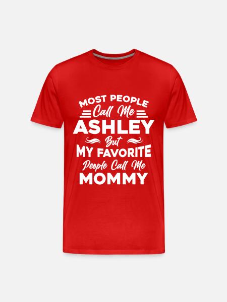 Ashley nom Maman m'appellent Ashley - T-shirt bio Premium Homme - rouge