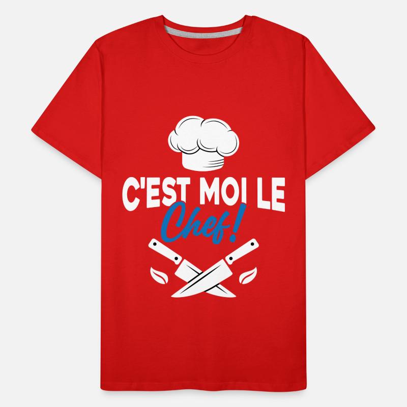 C'est moi le chef Toque de cuisinier T-shirt bio Premium Homme