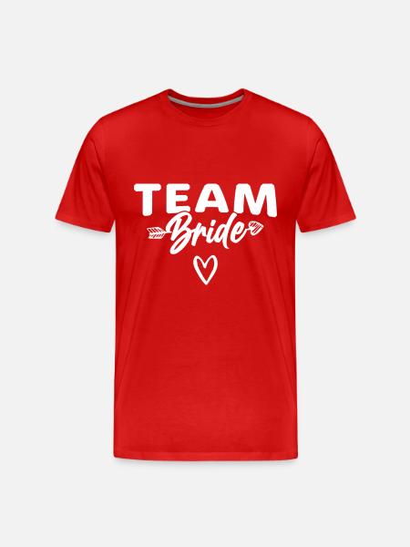 Team Braut Bride - Men's Premium Organic T-Shirt - red