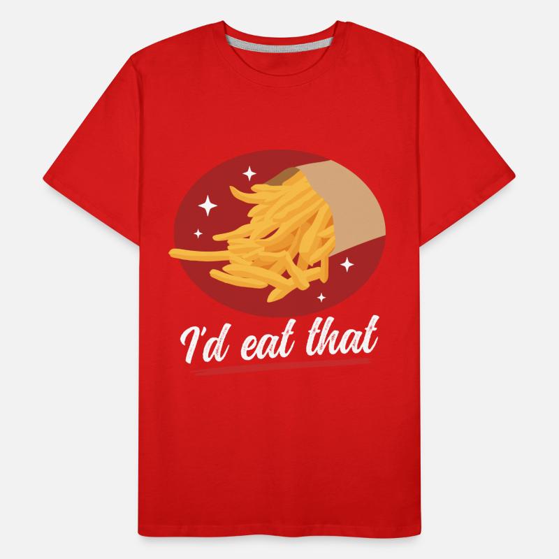 Frites restauration rapide frites restauration rapide cadeau T-shirt bio Premium Homme