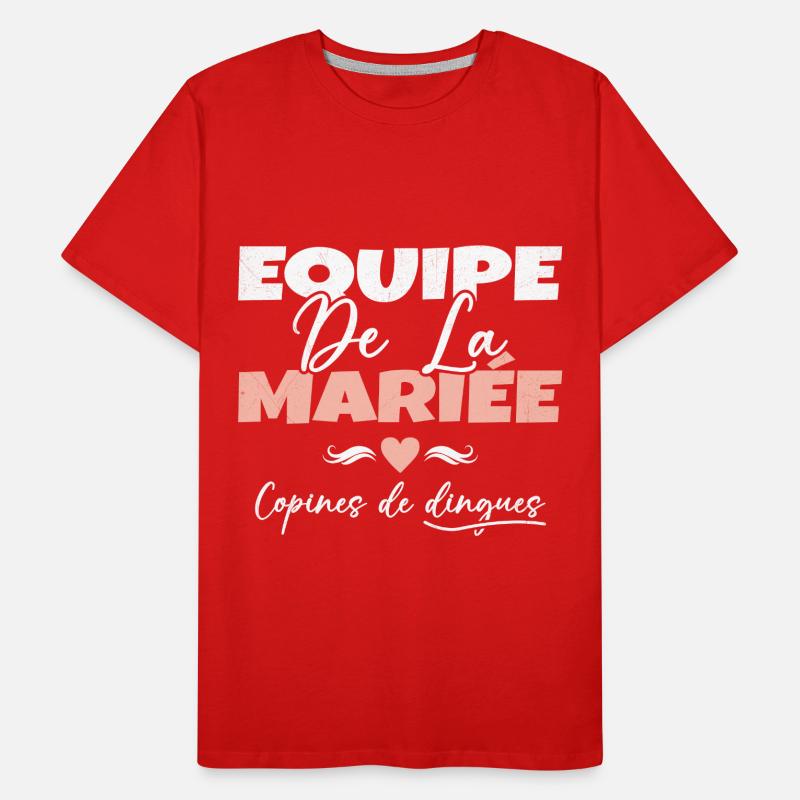 Equipe de la mariée copines de dingues T-shirt bio Premium Homme