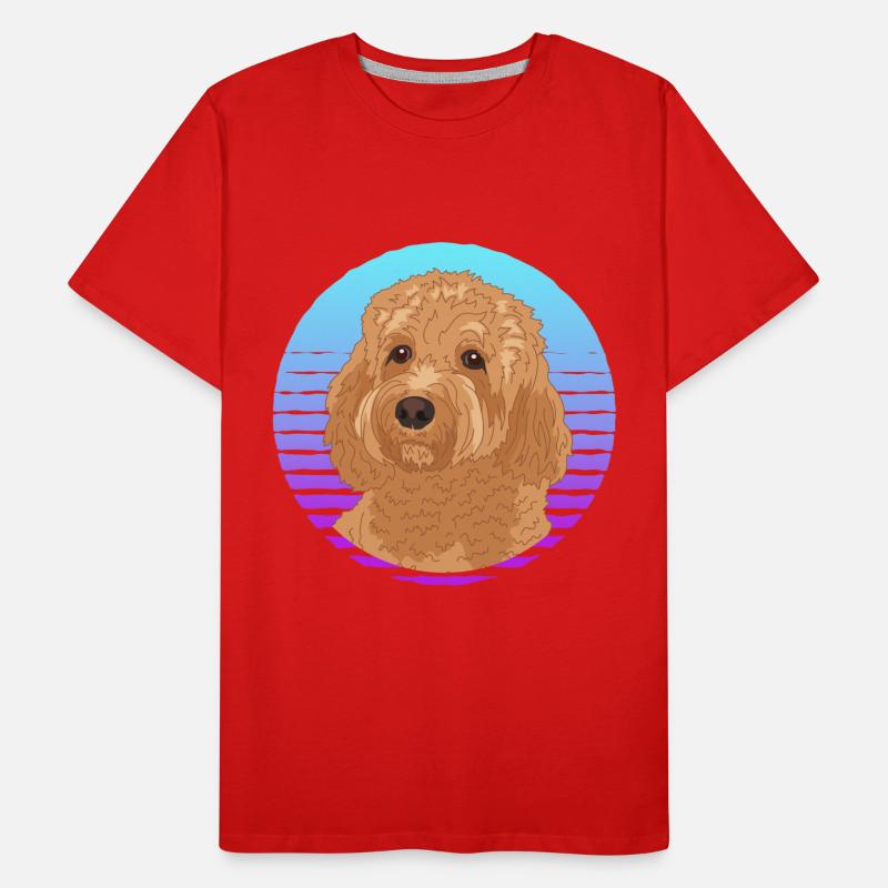 Cavapoo Hund Cavoodle Hundebesitzer Geschenk Männer Premium Bio T-Shirt
