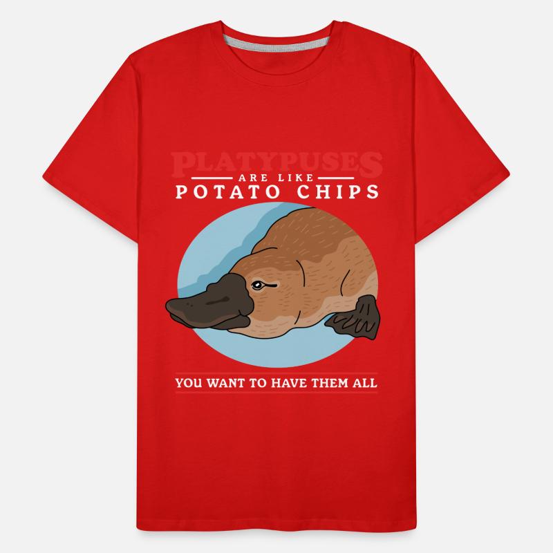 Ornithorynque Platypus Cadeau Ornithorynque T-shirt bio Premium Homme