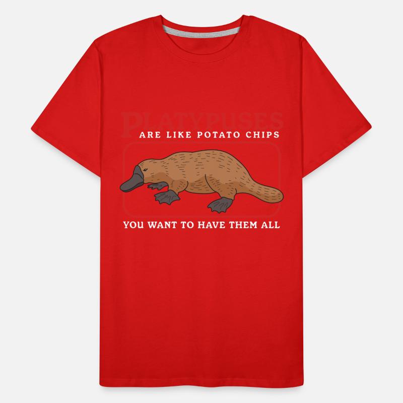 Ornithorynque Platypus Cadeau Ornithorynque T-shirt bio Premium Homme