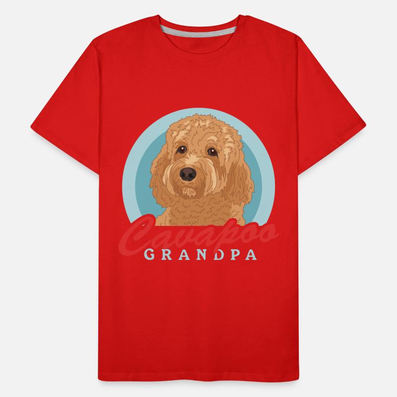 Cavapoo Grandpa Cavoodle Hundebesitzer Geschenk Männer Premium Bio T-Shirt