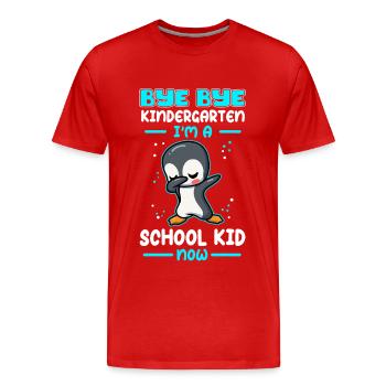 School Enrollment School Back to School School Child Gift - Men's Premium Organic T-Shirt - red - Front - Damien (186cm)