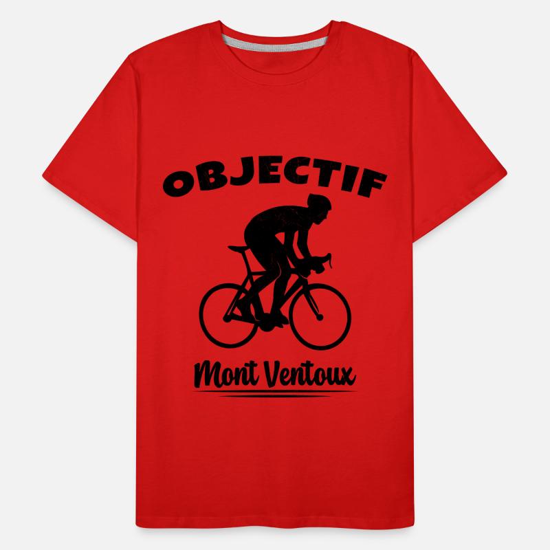 Objectif Mont Ventoux Cycliste Vélo T-shirt bio Premium Homme
