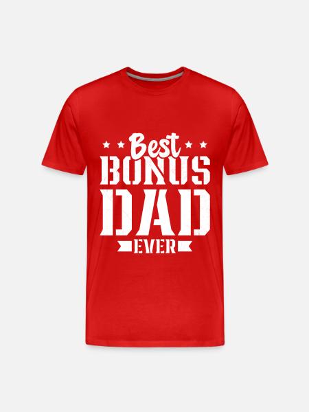 Verdens bedste far bonus far far gave far - Herre Premium T-shirt økologisk - rød