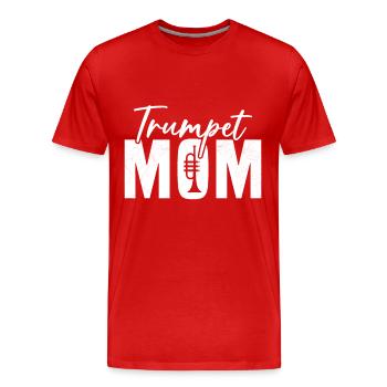 Mama Trompeter Humor Geschenk Frau - Männer Premium Bio T-Shirt - Rot - Vorne - Damien (186cm)