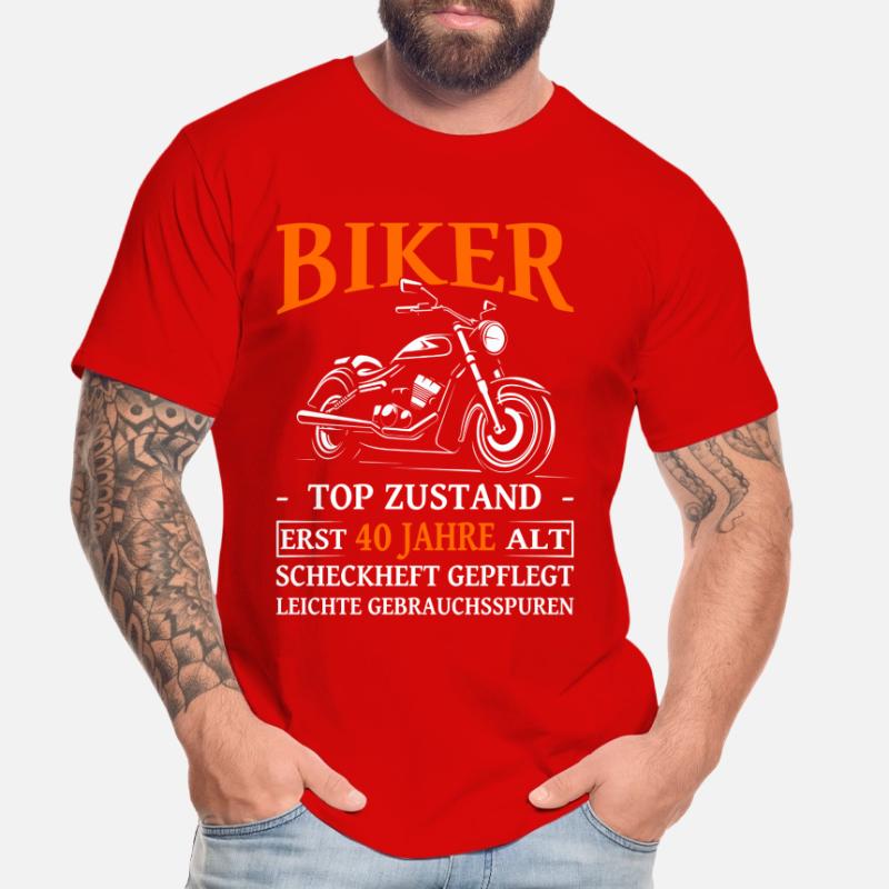 Motorradfahrer & Biker 40. Geburtstag Männer Premium Bio T-Shirt