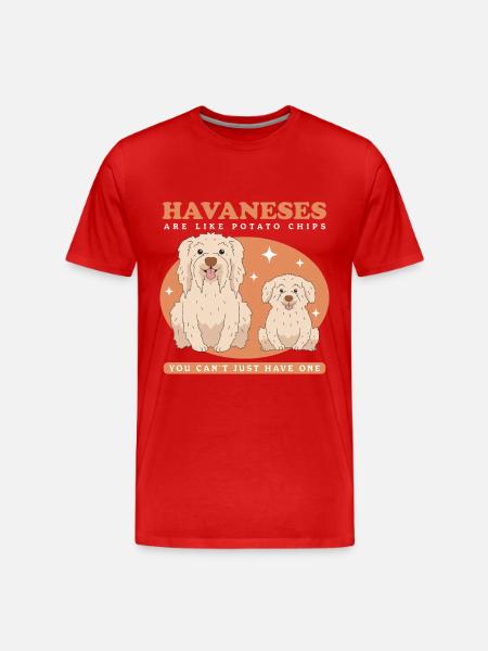 Havaneser Hunde Hundebesitzer Geschenk - Männer Premium Bio T-Shirt - Rot