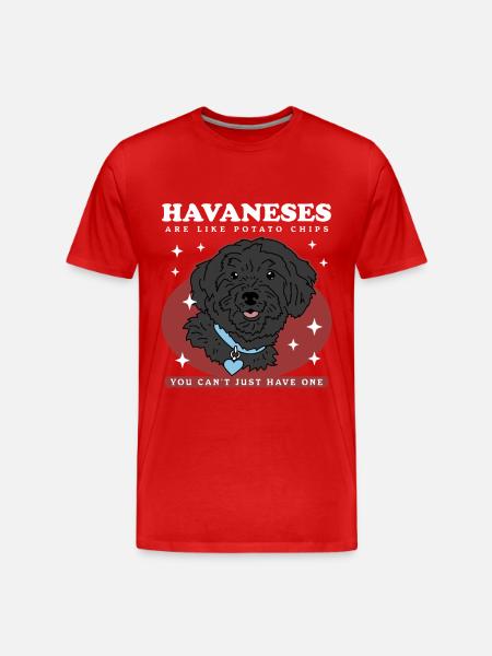Havanese Dog Dog Owner Gift - Men's Premium Organic T-Shirt - red