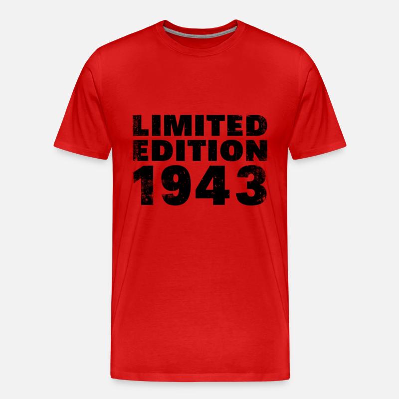 Limitierte Auflage 1943 - Männer Premium Bio T-Shirt - Rot