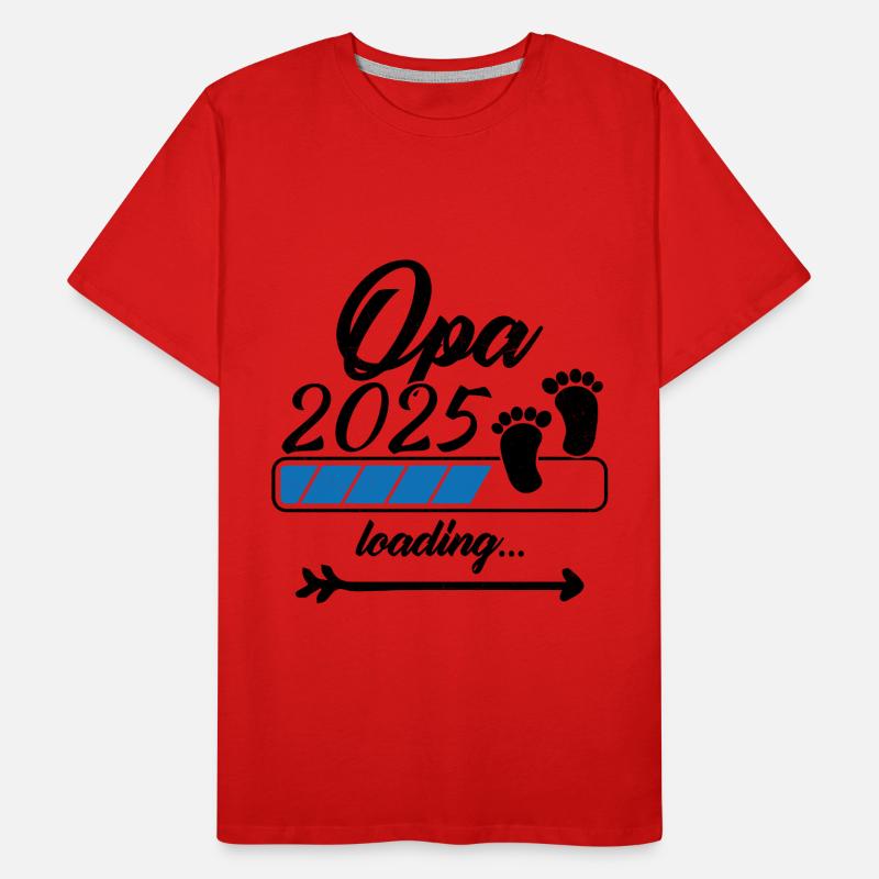 Opa 2025 Loading Männer Premium Bio T-Shirt