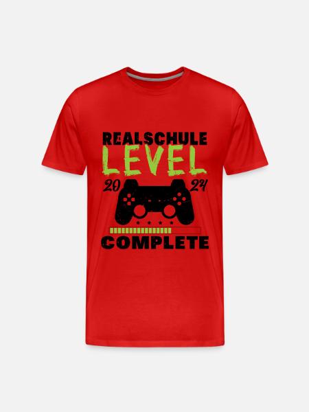 Realschulabschluss 2024 - Männer Premium Bio T-Shirt - Rot