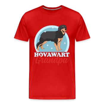 Hovawart Grandpa Dog Owner Dog Owner Gift - Men's Premium Organic T-Shirt - red - Front - Damien (186cm)