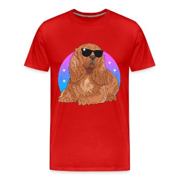 Cocker Spaniel Dog Cocker Spaniel Gift - Men's Premium Organic T-Shirt - red - Front - Damien (186cm)