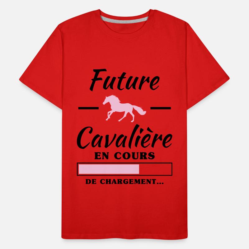 future cavalière - spécial maternité T-shirt bio Premium Homme