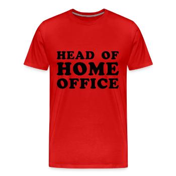 Leiterin des Home-Office-Mitarbeiters Freiberufler - Männer Premium Bio T-Shirt - Rot - Vorne - Damien (186cm)