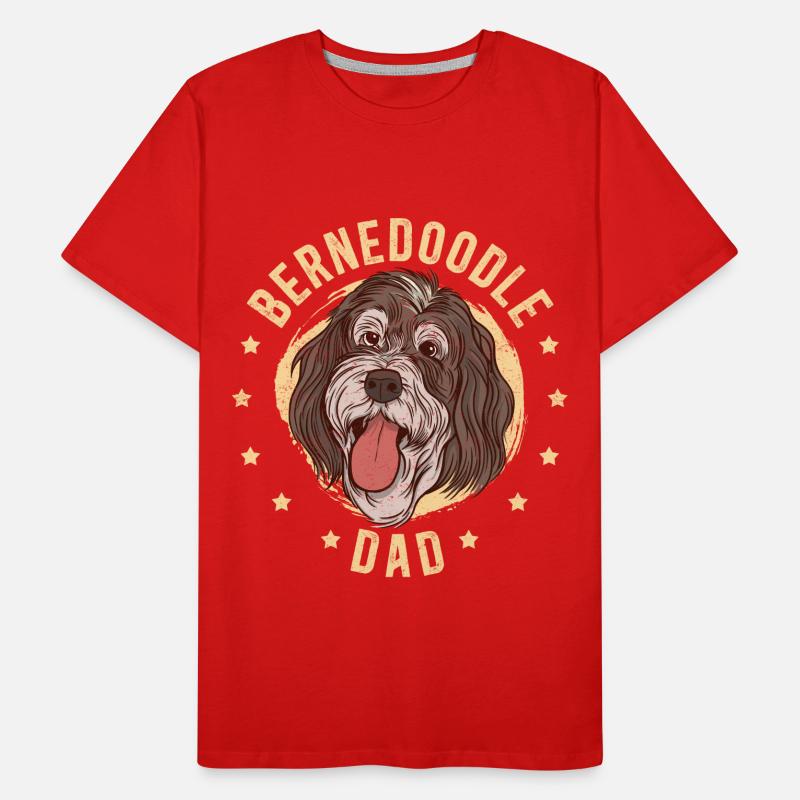 Bernedoodle Dad Hundebesitzer Hundepapa Geschenk Männer Premium Bio T-Shirt