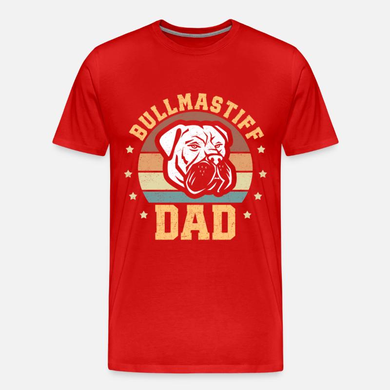 Bullmastiff Dad Hundebesitzer Geschenk - Männer Premium Bio T-Shirt - undefined