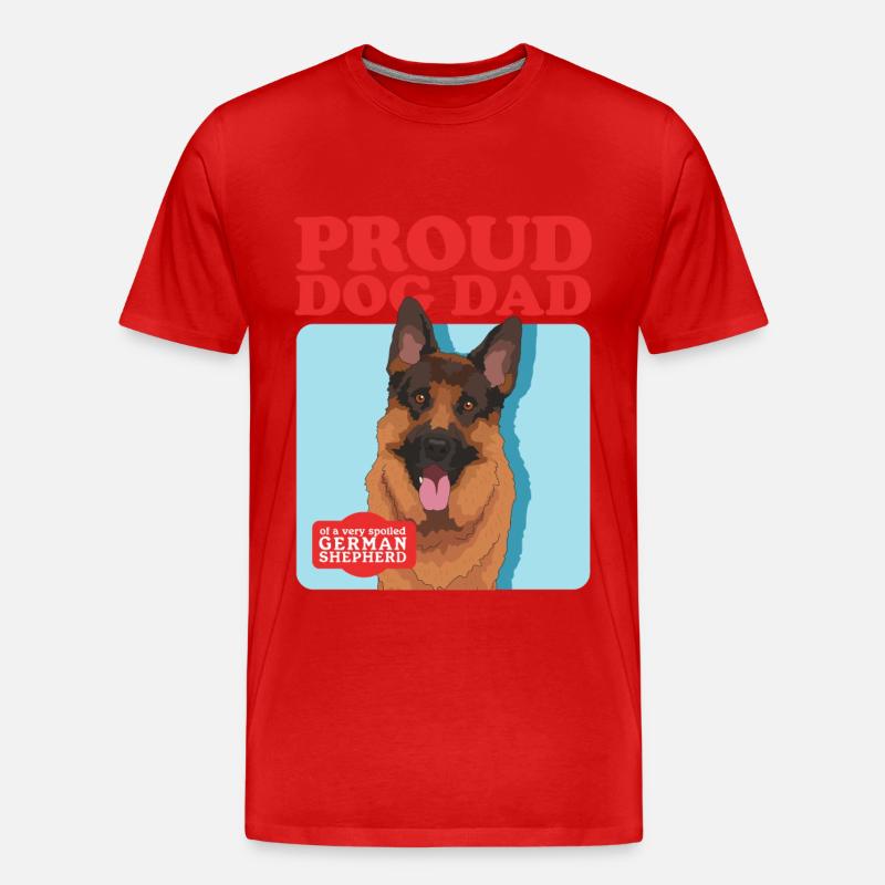 Schäferhund Dad Deutsche Schäferhunde Geschenk - Männer Premium Bio T-Shirt - undefined