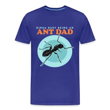 Ants Dad | Ant Farm Formicarium Gift - Men's Premium Organic T-Shirt - royal blue - Front - Damien (186cm)