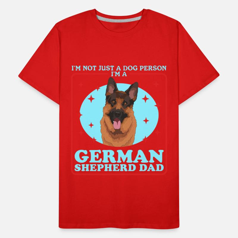 German Shepherd Dad German Shepherd Gift Men's Premium Organic T-Shirt