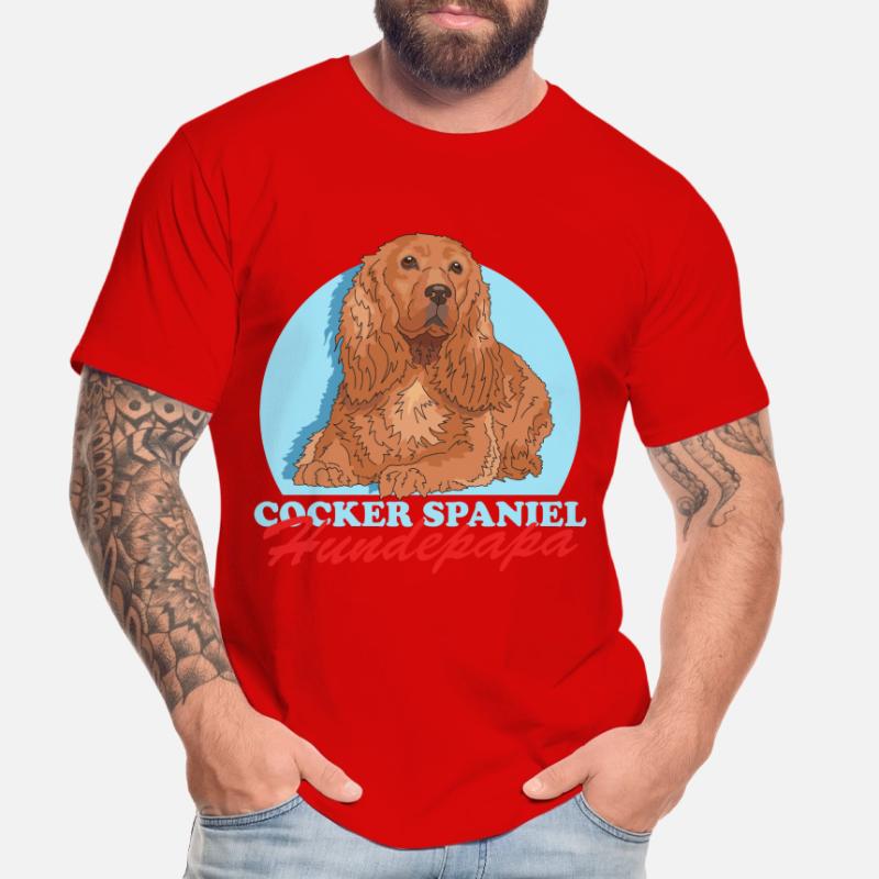 Cocker Spaniel Dog Dad Cocker Spaniel Gift Men's Premium Organic T-Shirt