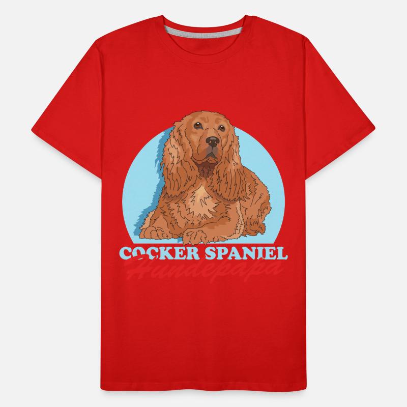 Cocker Spaniel Dog Dad Cocker Spaniel Gift Men's Premium Organic T-Shirt