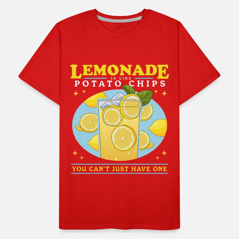 Limonade Brause Zitronen-Limonade Geschenk Männer Premium Bio T-Shirt