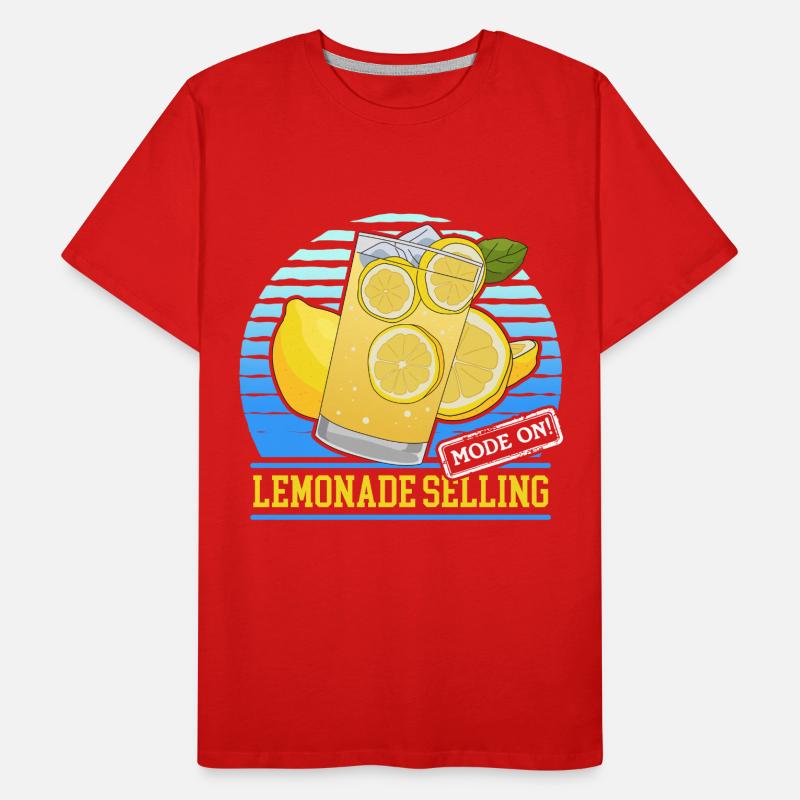 Douche de limonade | Cadeau de limonade au citron T-shirt bio Premium Homme