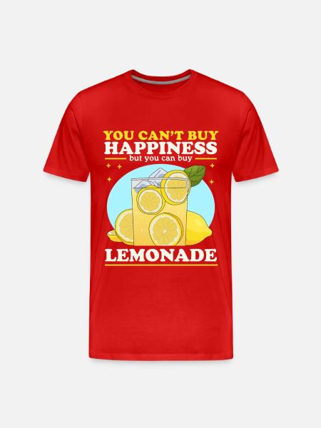 Lemonade Shower | Lemon Lemonade Gift - Men's Premium Organic T-Shirt - red