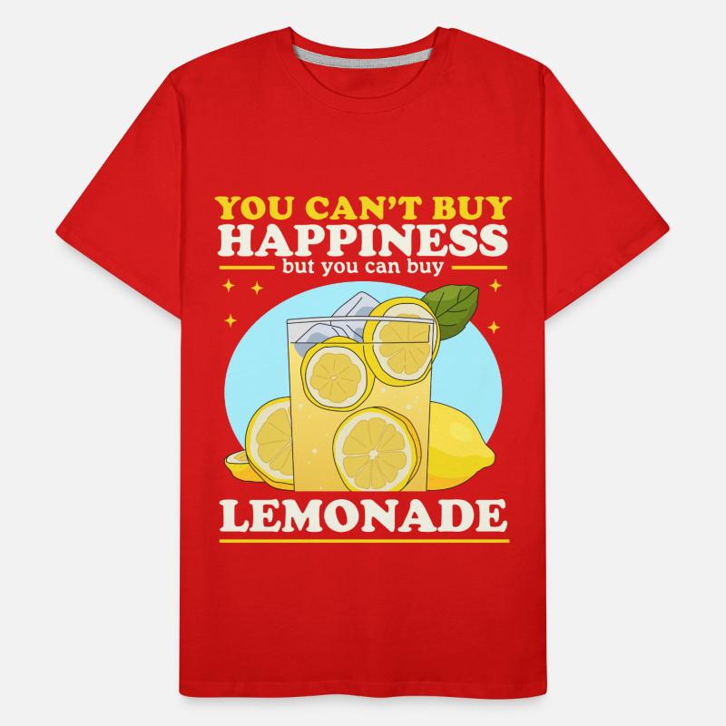 Douche de limonade | Cadeau de limonade au citron T-shirt bio Premium Homme