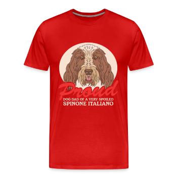 Spinone Italiano Dad Gift - Men's Premium Organic T-Shirt - red - Front - Damien (186cm)