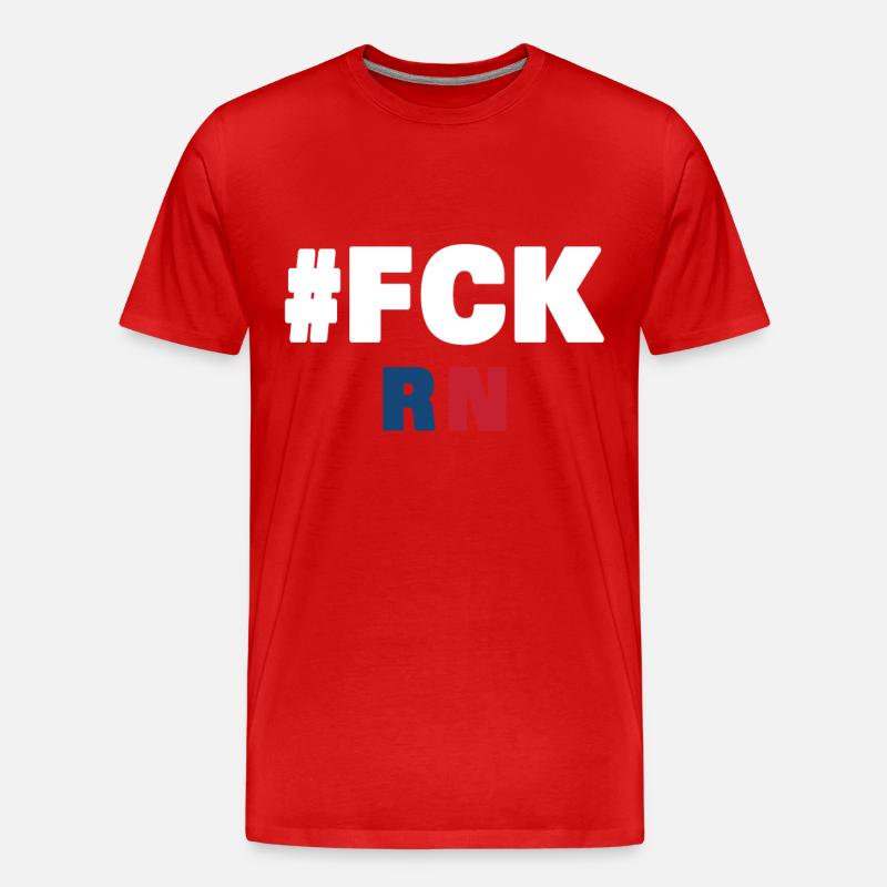 Fck rn - Männer Premium Bio T-Shirt - Rot