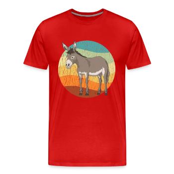 Maultier Maulesel Muli Maultiere Geschenk - Männer Premium Bio T-Shirt - Rot - Vorne - Damien (186cm)