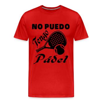 Ich kann keine Padel-Padel-Athleten haben - Männer Premium Bio T-Shirt - Rot - Vorne - Damien (186cm)