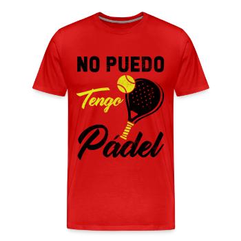 Ich kann keine Padel-Padel-Athleten haben - Männer Premium Bio T-Shirt - Rot - Vorne - Damien (186cm)