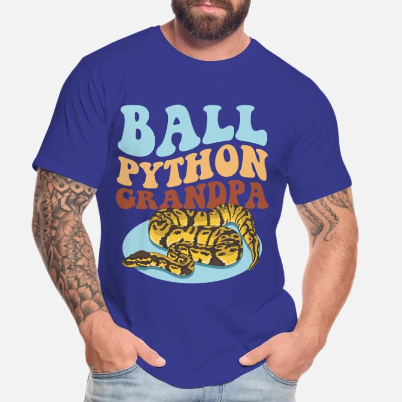 Roi Python Grand-père Python serpent cadeau T-shirt bio Premium Homme