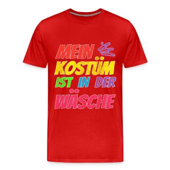 My costume is in the wash - Men's Premium Organic T-Shirt - red - Front - Damien (186cm)