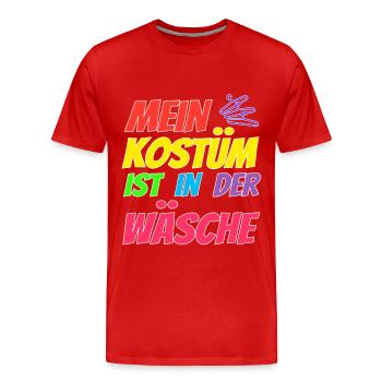 My costume is in the wash - Men's Premium Organic T-Shirt - red - Front - Damien (186cm)